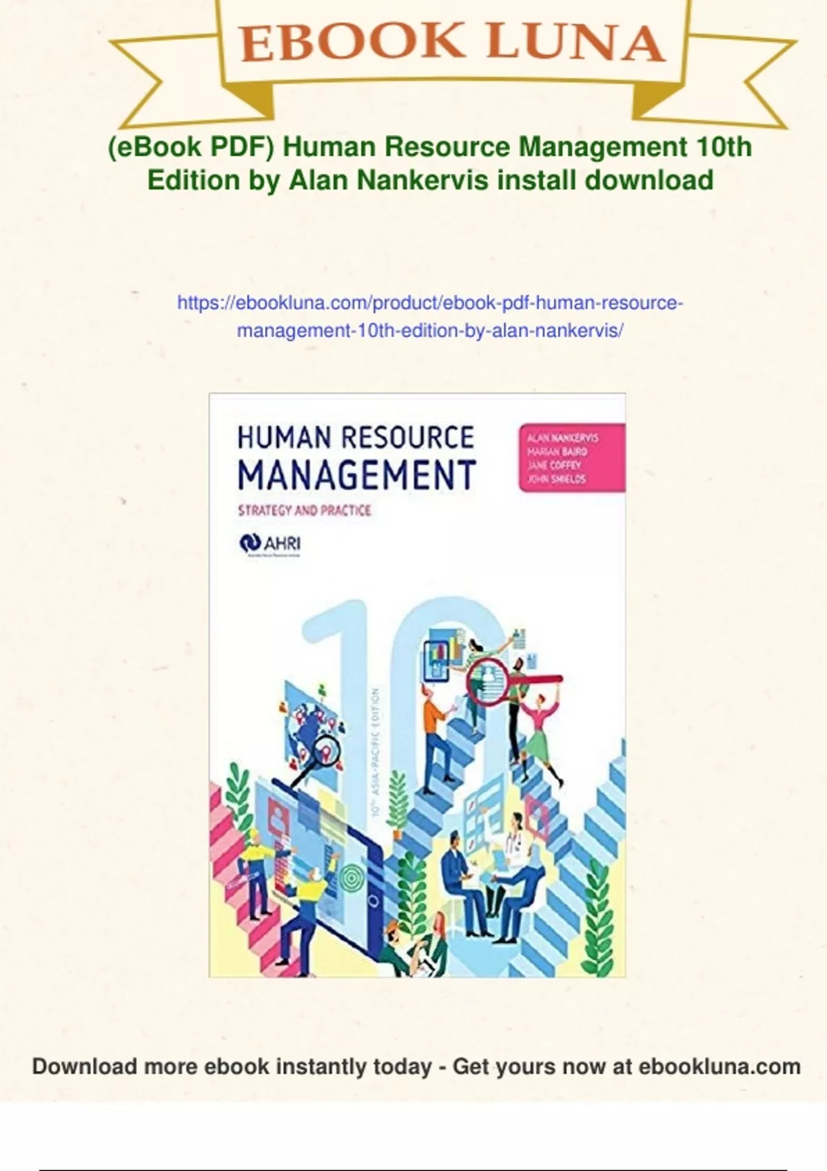 Summary (eBook PDF) Human Resource Management 10th Edition by Alan ...