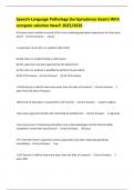 Speech-Language Pathology &lpar;Jurisprudence Exam&rpar; With compete solution New&excl;&excl; 2025&sol;2026 
