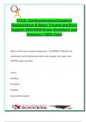  FCCS Trauma & Resuscitation Exam 2025&sol;2026 &vert; 100&plus; Verified Questions & Answers &vert; Airway&comma; Burns&comma; Shock&comma; Tetanus&comma; CPR&comma; Needle Decompression
