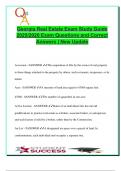 Georgia Real Estate Exam 2025 &ndash; 115 Practice Questions on Licensing Law&comma; Property Ownership&comma; Contracts & Math Essentials