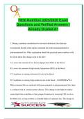 HESI Nutrition Exam 2025&sol;2026 &ndash; 60&plus; Real Exam Questions with Verified Answers on Diabetes&comma; Infant Feeding&comma; Cholecystitis&comma; B12 Deficiency & Dumping Syndrome