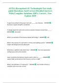 AVIXA Recognized AV Technologist Test study guide Questions And Correct Detailed Answers With Complete Solutions 100&percnt; Correct &vert; New Update 2025