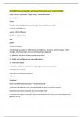 NURS 3001 Final exam Questions and Answers Fully Solved Latest Version 2025-2026