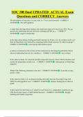 SOC 300 final UPDATED  ACTUAL Exam  Questions and CORRECT  Answers 