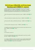 NCCCO  Bundled Exam Questions WITH  CORRECT Answers