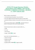 AVIXA CTS Sample Questions Modules QUESTIONS AND CORRECT DETAILED ANSWERS &lpar;VERIFIED ANSWERS&rpar; &vert; GRADED A&plus; &vert; NEW UPDATE 2025