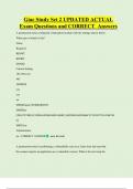 Giac Study Set 2 UPDATED ACTUAL    Exam Questions and CORRECT  Answers