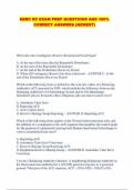NERC RC EXAM PREP QUESTIONS AND 100&percnt; CORRECT ANSWERS &lpar;NEWEST&rpar;