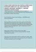 CAFCA EXAM CERTIFIED AML FINTECH COMPLIANCE ASSOCIATE EXAM 2025 &vert; ALL QUESTIONS AND CORRECT ANSWERS &vert; GRADED A&plus; &vert; VERIFIED ANSWERS &vert; NEWEST EXAM