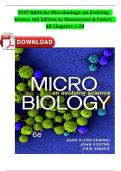 TEST BANK for Microbiology&colon; An Evolving Science 6th Edition by Slonczewski & Foster&semi; ISBN&colon; 9781324033523&comma; All 28 Chapters Fully Covered&comma; Verified Latest Edition Newest Version Update