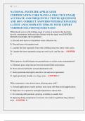 NATIONAL PESTICIDE APPLICATOR  CERTIFICATION CORE MANUAL PRACTICE EXAM&vert;&vert;  ACCURATE AND FREQUENTLY TESTED QUESTIONS  AND 100&percnt; CORRECT ANSWERS WITH RATIONALES&vert;&vert;  LATEST AND COMPLETE UPDATE WITH EXPERT  VERIFIED SOLUTIONS&vert;&vert; SURE PASS&excl;&excl; 