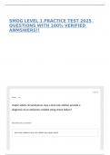 SMOG Level 1 Practice Test &vert; Exam Prep Questions&comma; Answers & Comprehensive Study Review &vert; 2026&sol;2027
