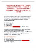 2025&sol;2026 ATI RN CONCEPT BASED ASSESSMENT LEVEL 1 VERSION B NEWEST EXAM QUESTIONS AND DETAILED CORRECT ANSWERS &vert; A&plus; GRADE