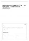 2025 SMOG REPAIR TECHNICIAN EXAM &vert; 161 QUESTIONS &vert; WITH COMPETE SOLUTIONS&excl;&excl;