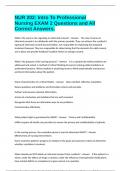 NUR 202&colon; Intro To Professional Nursing EXAM 2 Questions and All Correct Answers&period;