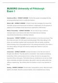 BUSORG University of Pittsburgh Exam 1 Questions And Answers &vert; 2025 Updated Solutions &vert; 100&percnt; Correct Answers
