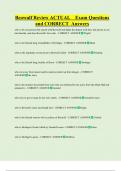 Beowulf Review ACTUAL    Exam Questions  and CORRECT  Answers 