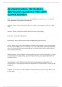 decontamination&comma; sterilization&comma; disinfection questions with 100&percnt; current answers
