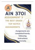 AIN3701 Assignment 3 (COMPLETE ANSWERS) 2025 - DUE 8 August 2025