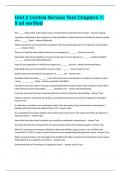 Unit 2 Central Service Test Chapters 7-9 all verified