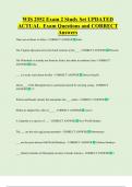 WIS 2552 Exam 2 Study Set UPDATED   ACTUAL  Exam Questions and CORRECT   Answers 