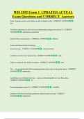 WIS 2552 Exam 1  UPDATED ACTUAL   Exam Questions and CORRECT  Answers
