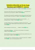 WIS2552 UPDATED ACTUAL Exam  Questions and CORRECT  Answers 