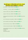 bio 669 quiz 1 UPDATED ACTUAL  Exam  Questions and CORRECT  Answers
