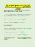 BIO 669 fluids & electrolytes UPDATED  ACTUAL  Exam Questions and CORRECT   Answers 
