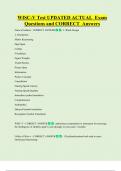 WISC-V Test UPDATED ACTUAL  Exam  Questions and CORRECT  Answers