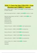 WISC-V Check Out Quiz UPDATED   Exam  Questions and CORRECT  Answers 