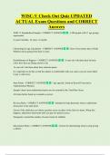 WISC-V Check Out Quiz UPDATED  ACTUAL Exam Questions and CORRECT   Answers