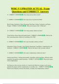 WISC-V UPDATED ACTUAL  Exam  Questions and CORRECT  Answers 