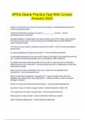  APEA Qbank Practice Test With Correct Answers 2025