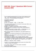 NUR 300 - Exam 1 Questions With Correct Answers 2025