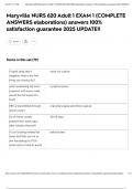 Maryville NURS 620 Adult 1 EXAM 1 &lpar;COMPLETE ANSWERS elaborations&rpar; answers 100&percnt; satisfaction guarantee 2025 UPDATE&excl;&excl;