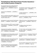 PA Esthetician State Board Exam Practice Questions with Verified Answers Graded A&plus;