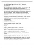 DAMA DMBOK DATA MODELLING & DESIGN QUESTIONS