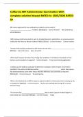 California ARF Administrator Examination With complete solution Newest RATED A&plus; 2025&sol;2026 RATED A&plus; 