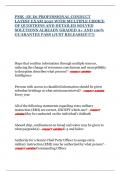 PMK -EE E6 PROFESSIONAL CONDUCT LATEST EXAM 2025 WITH MULTIPLE CHOICE OF QUESTIONS AND DETAILED SOLVED SOLUTIONS ALREADY GRADED A&plus; AND 100&percnt; GUARANTEE PASS &lpar;JUST RELEASED&excl;&excl;&excl;&excl;&excl;&rpar;