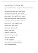 TAXI AUTHORITY PRACTICE TEST 