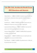 CA- PSI- Life&comma; Accident & Health  Bundled Exams 2025&sol;2026 &vert;Questions and Answers&vert; 100&percnt; Passed