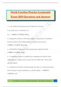 North Carolina Locksmith  Bundled Exams 2025&sol;2026 &vert;Questions and Answers&vert; 100&percnt; Passed