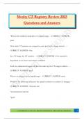 Mosby CT Registry Review 2025 Questions and Answers