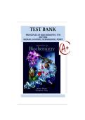 Test Bank for Principles of Biochemistry&comma; 5th Edition by Moran&comma; Horton&comma; Scrimgeour & Perry &vert; All Chapters Questions and Answers &vert; Comprehensive Exam Review