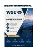 WGU D196 Principles of Financial and Managerial Accounting Study Guide &vert; Exam Questions and Answers &vert; Comprehensive Course Review