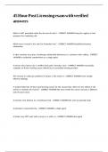 45 Hour Post Licensing exam with verified answers