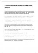45 Hr Post License Course exam with verified answers