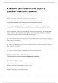 California Boat Exam review Chapter 1 questions with correct answers&period;