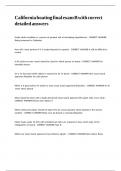 California boating final exam B with correct detailed answers